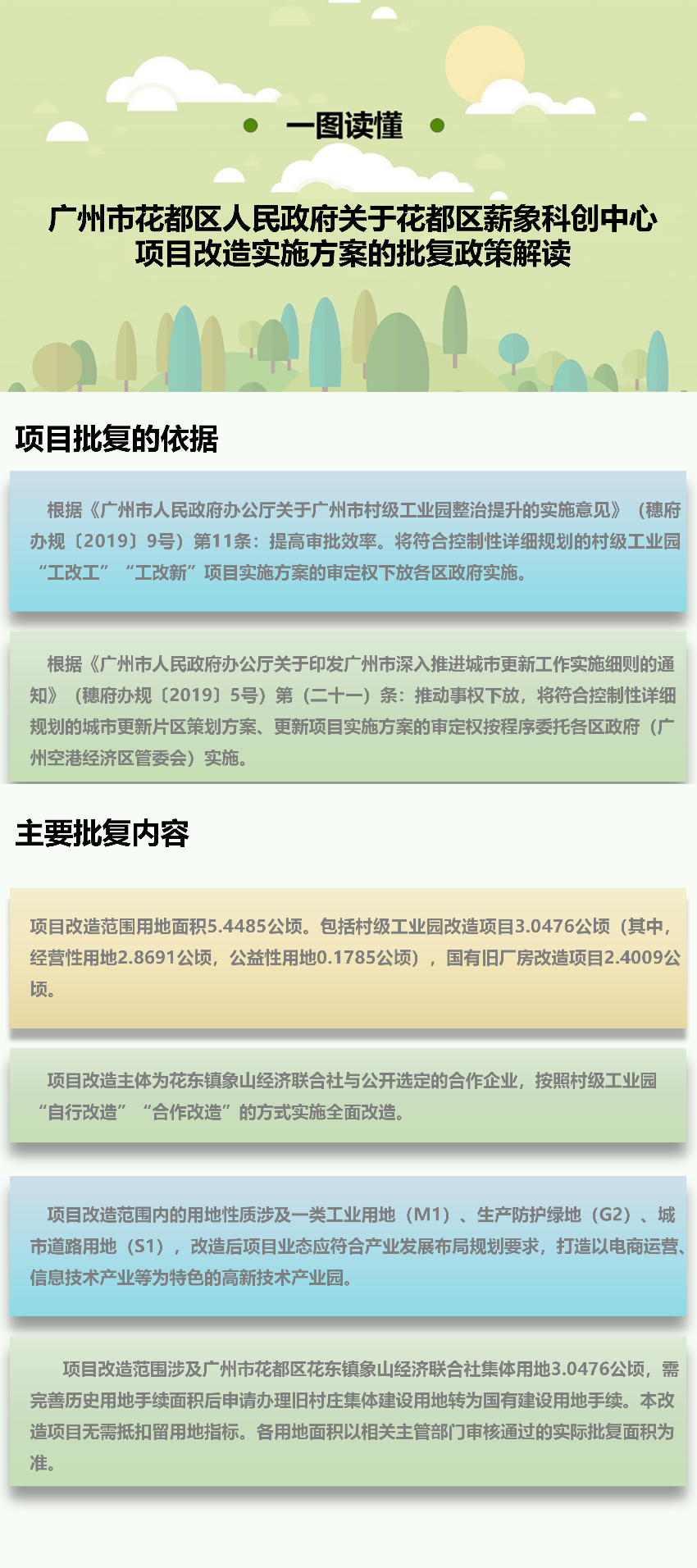 《黄色直播
关于花都区薪象科创中心项目改造实施方案的批复政策》图文解读.png