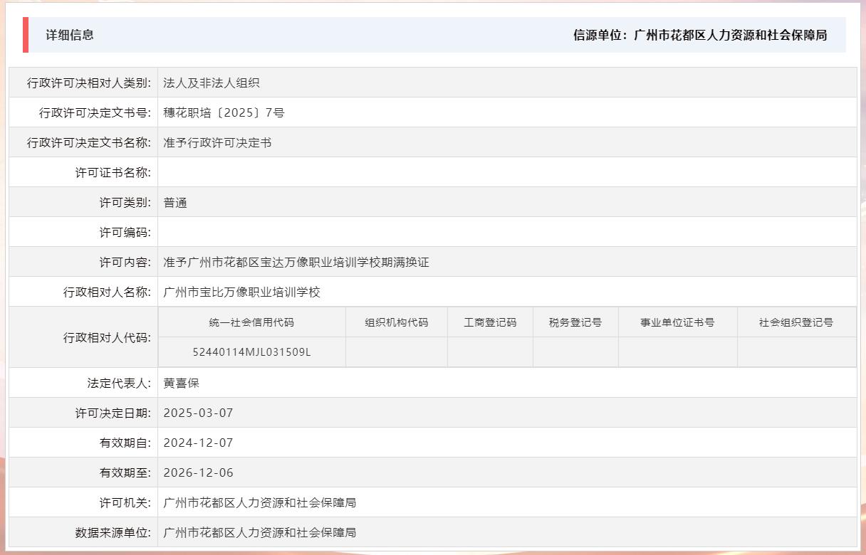 3.7准予广州市花都区宝达万像职业培训学校期满换证.jpg